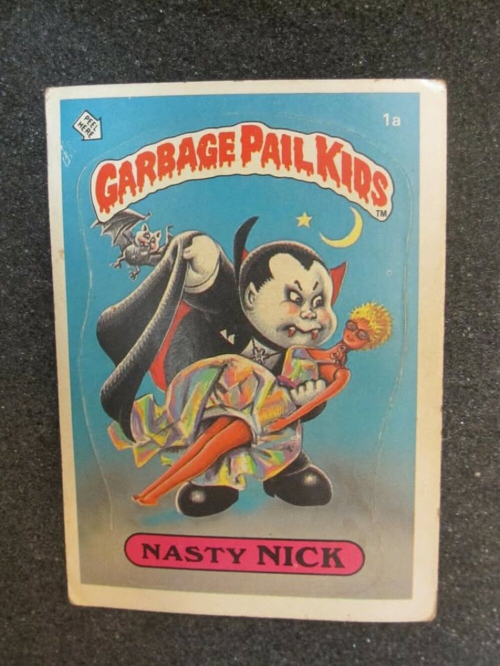 Nasty Nick 1A Garbage Pail Kid First Ever GPK Topps 1985